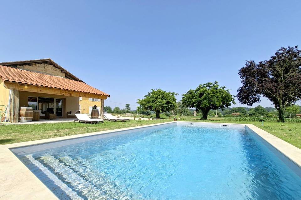 Vue piscine