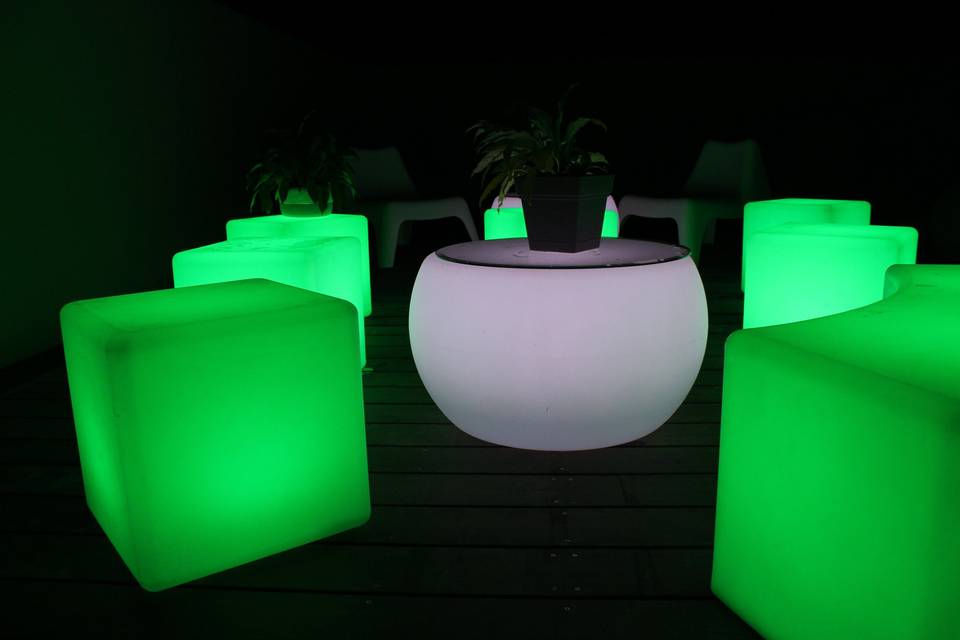 Mobilier lumineux