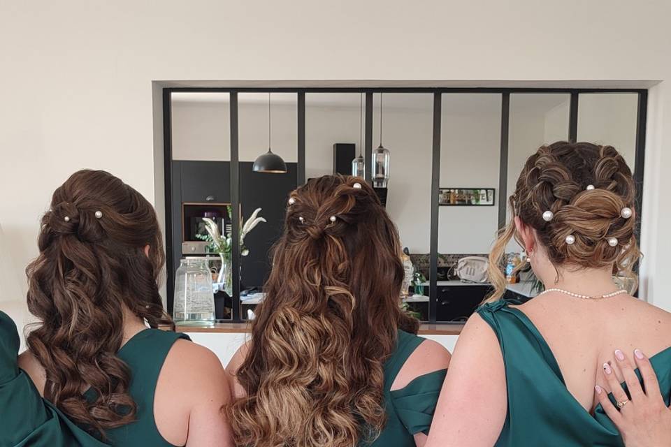Coiffure demoiselle d'honneur