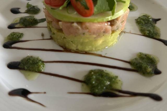 Tartare de saumon avocat pomme