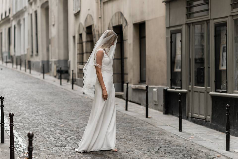 Robe de mariee annee 20, année 30, Atelier zardosi Paris