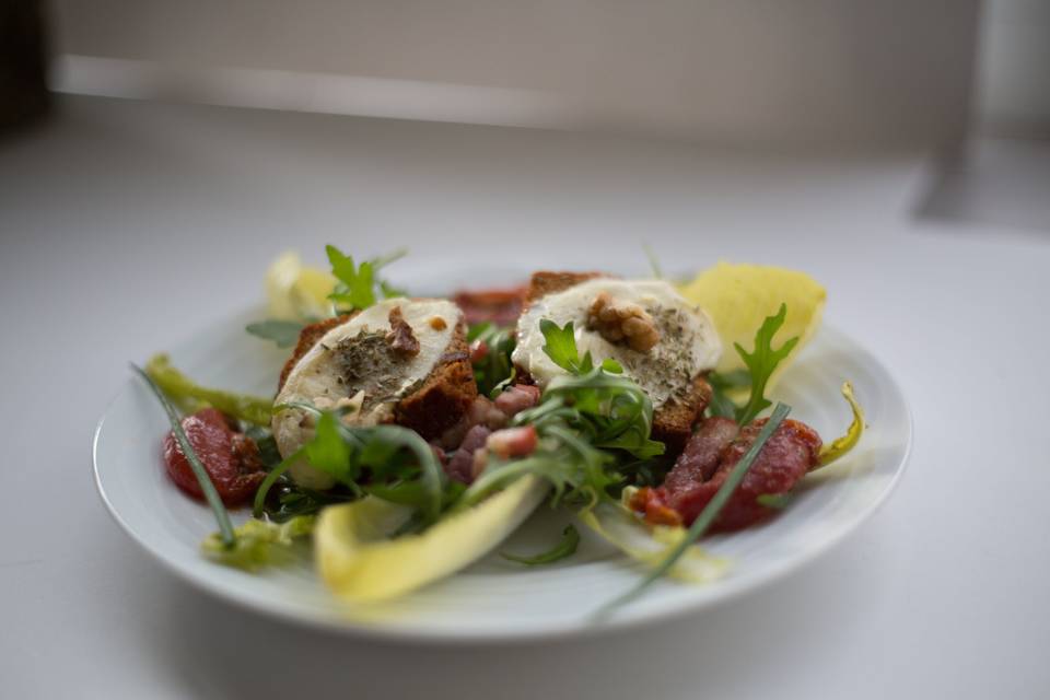 Salade de Toasts de chèvre