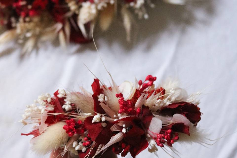 Barrete cheveux et couronne
