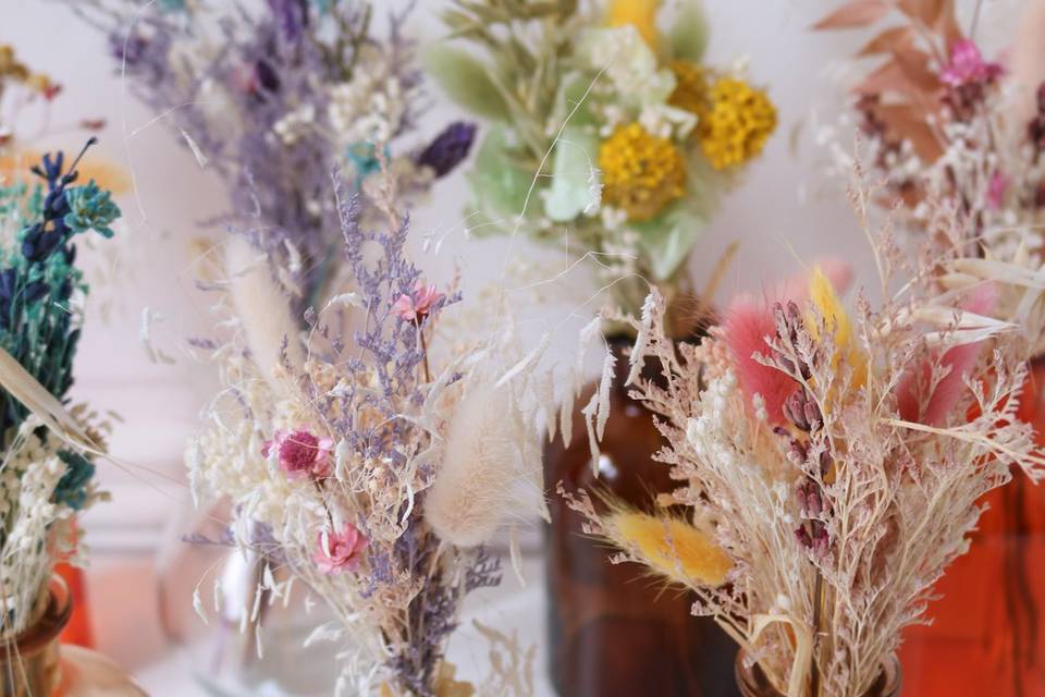 Peits bouquets de table