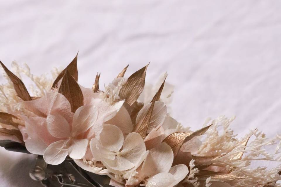 Barrete cheveux mariée