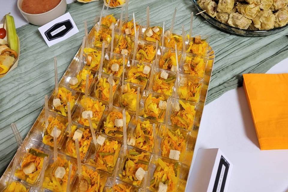 Verrines achard de légumes