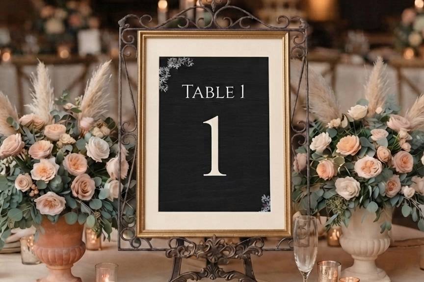 Numéro de table - ELEGANT