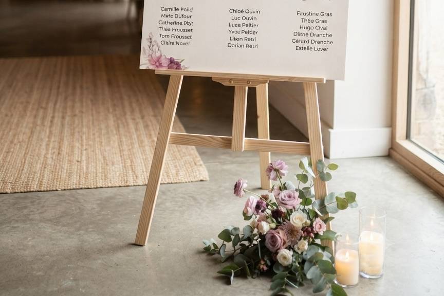 Plan de table - ROMANTIQUE
