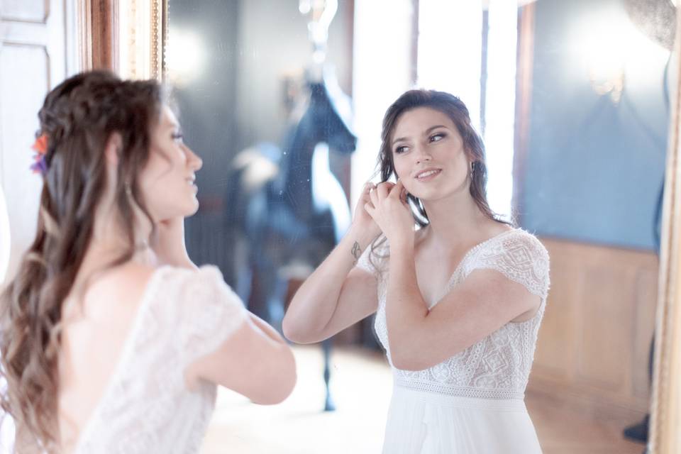 Préparatifs de la mariée