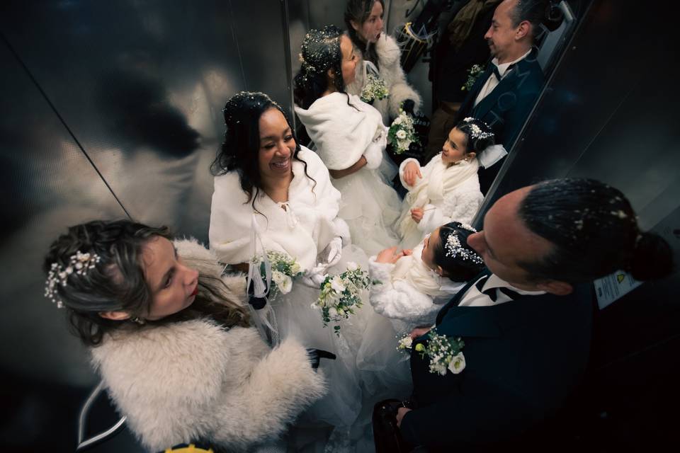 Photos dans l'ascenseur