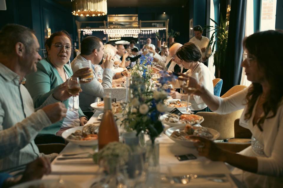 Repas des invités à Pornic