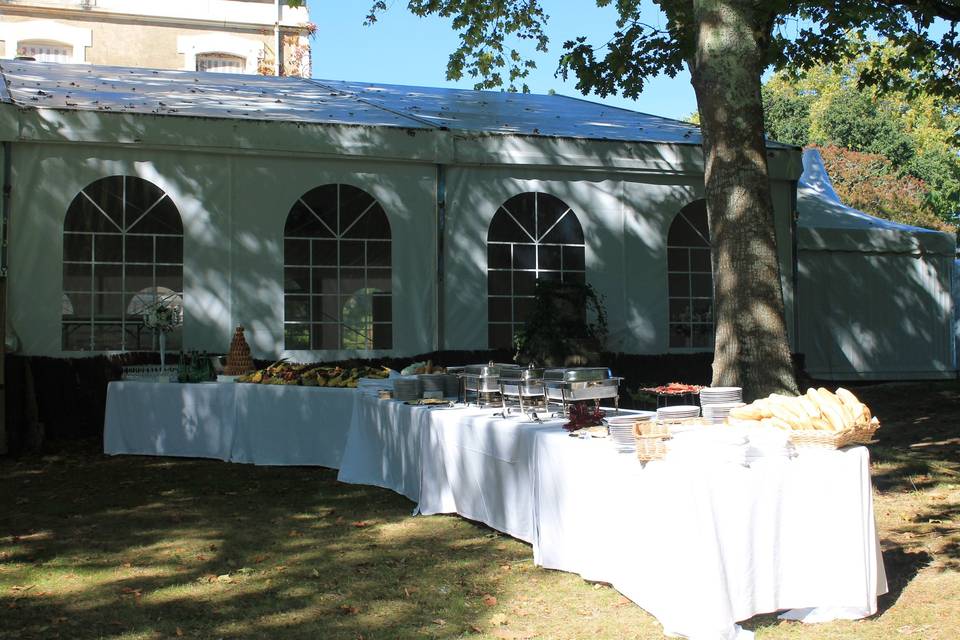 Buffet de fruits et desserts