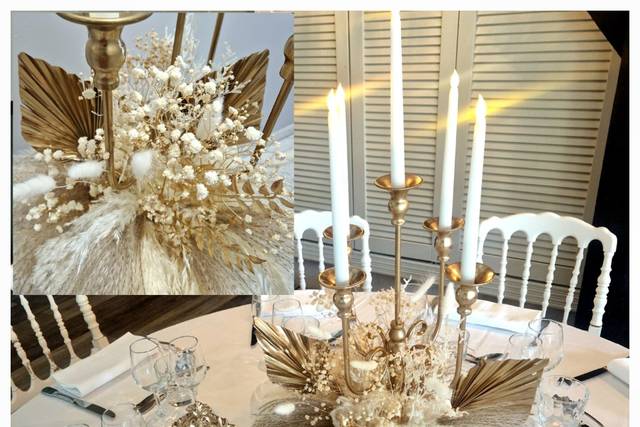 Centre table chandelier bas