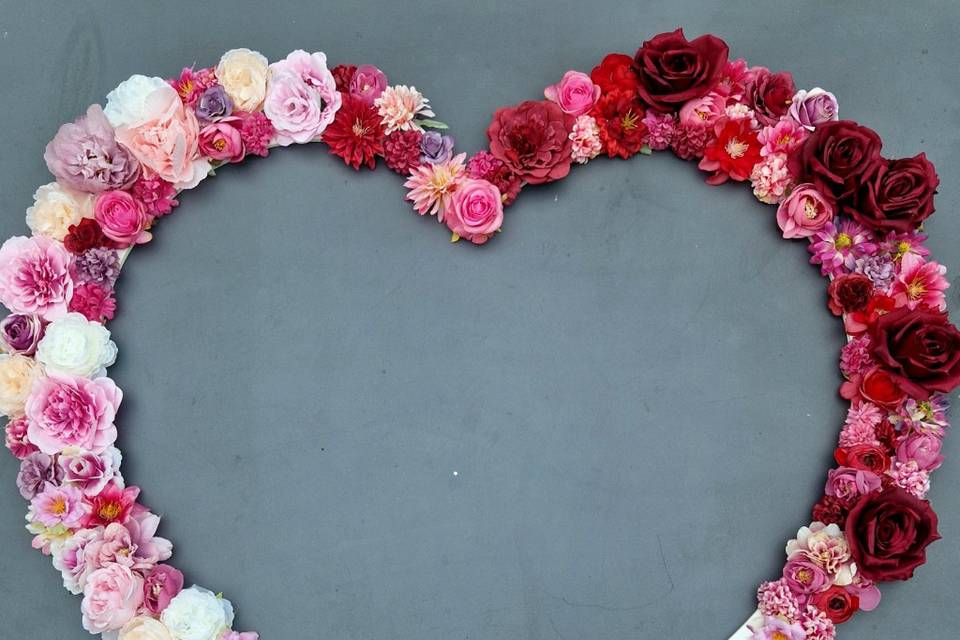 Coeur géant pour photo