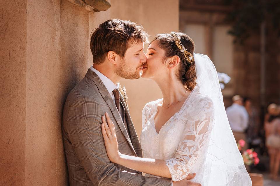 Couple après l'église