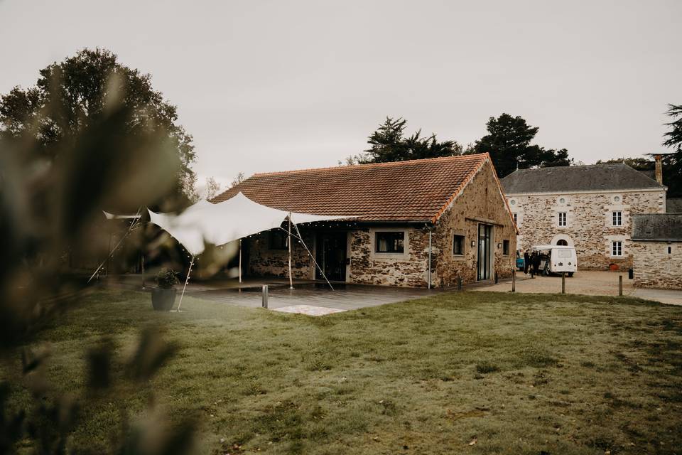 Vue depuis le jardin - automne