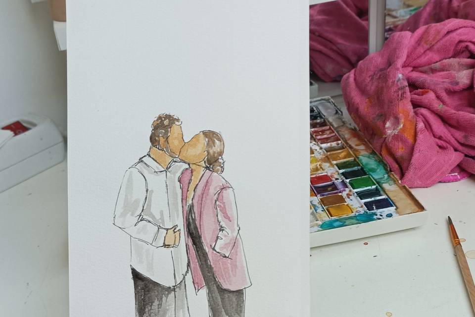 Croquis couple