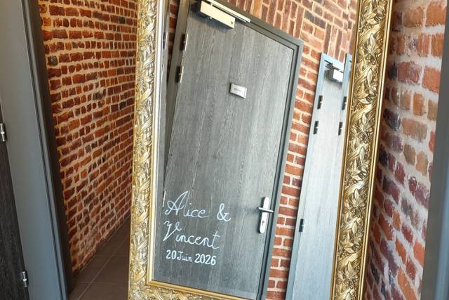 Miroir accueil mariage