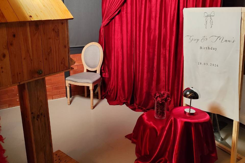 Photobooth anniversaire chic