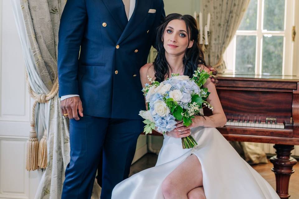 Bride and groom portrait 2
