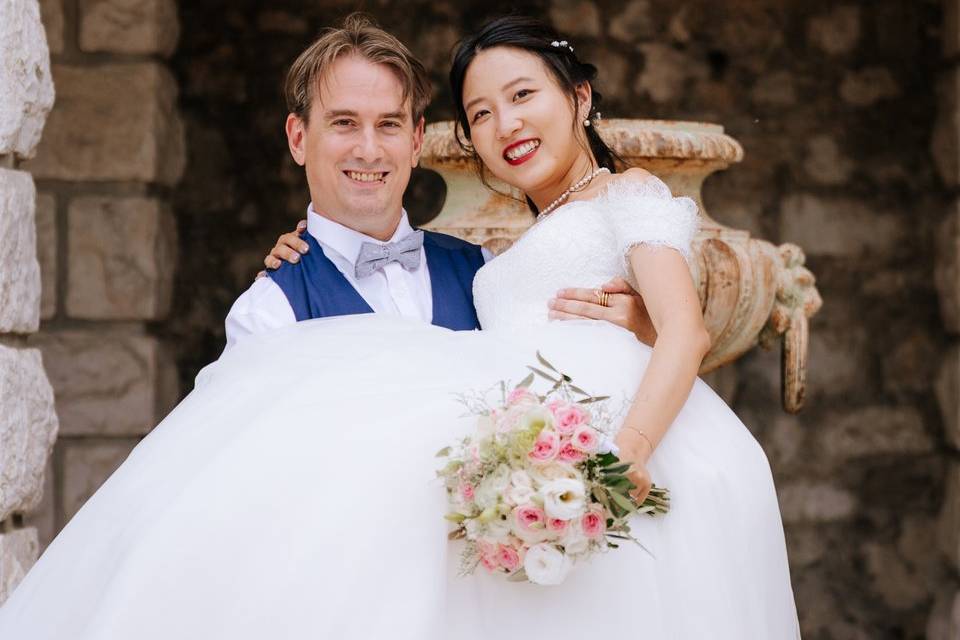 Bride and groom portrait 3