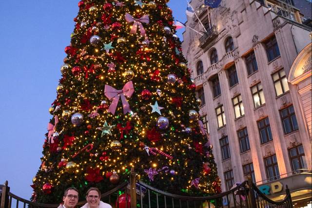 Au pied du sapin.