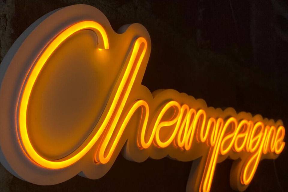 Néon champagne
