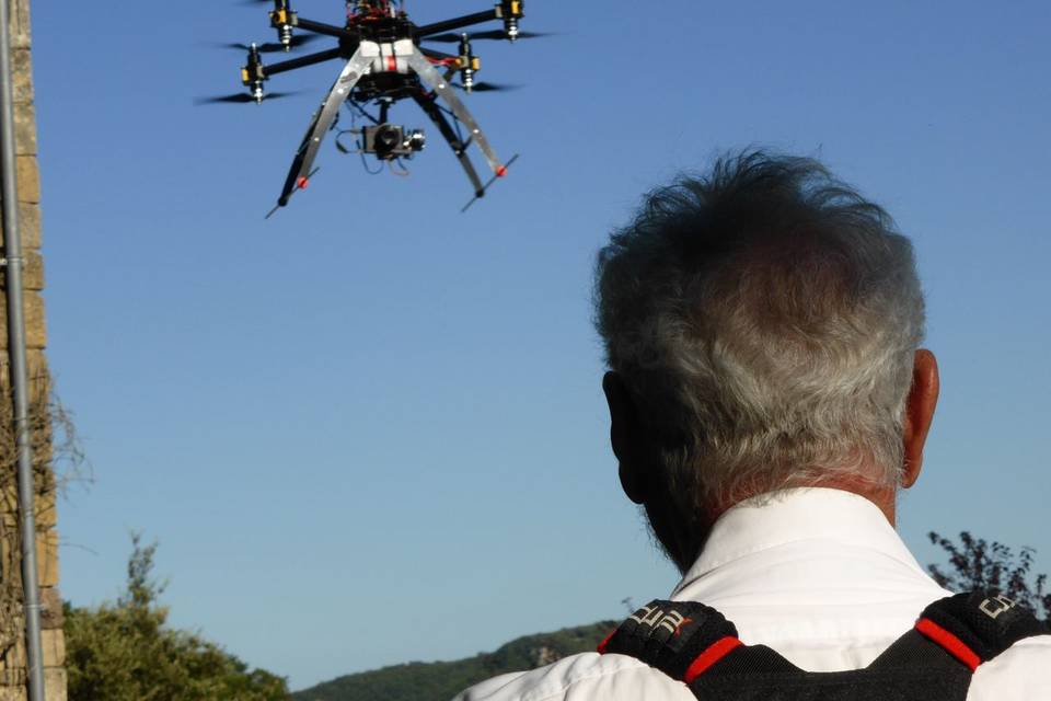 Le drone en action