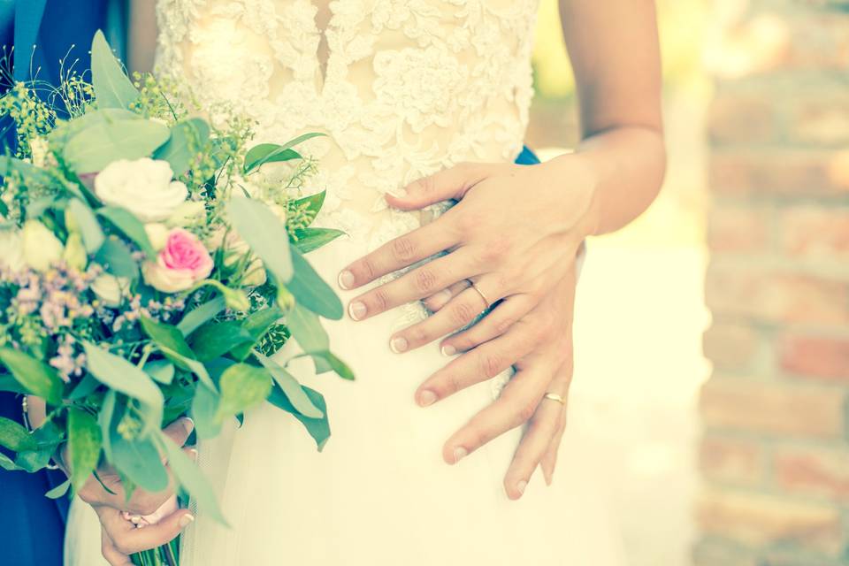 Les alliances et le bouquet