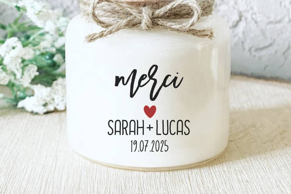 Bougies Cadeaux invités