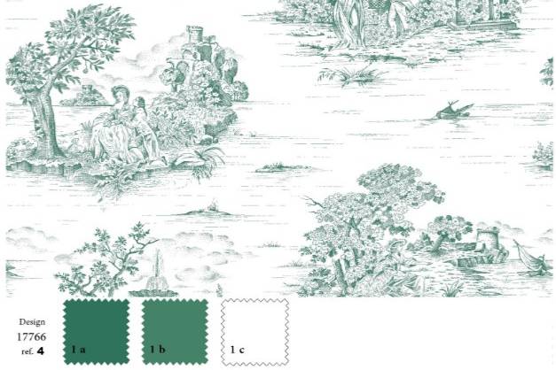 Motif nappe toile de jouy