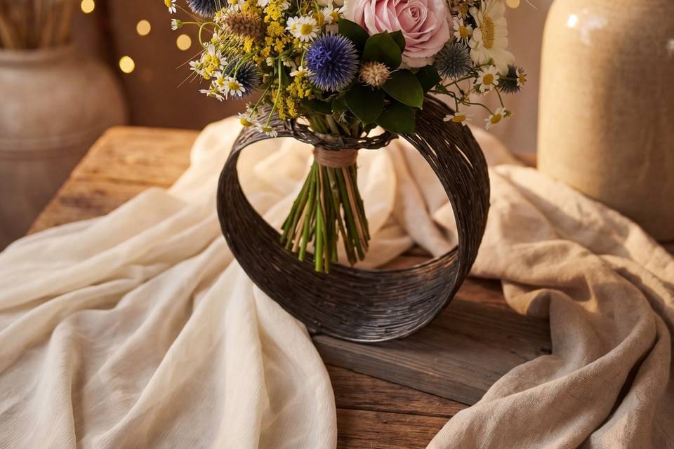 Bouquet de mariée bohème