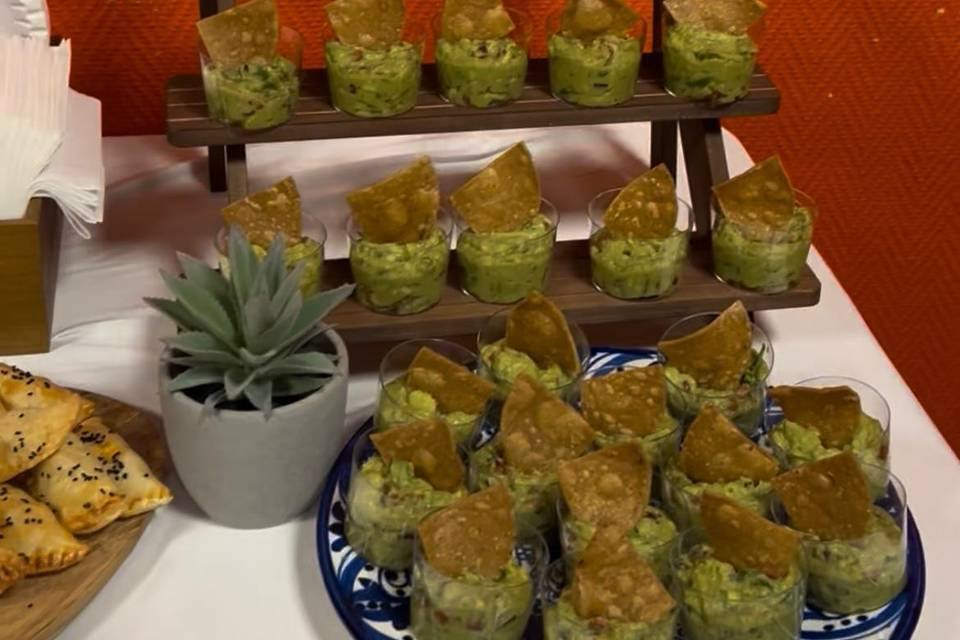 Guacamole chips maison