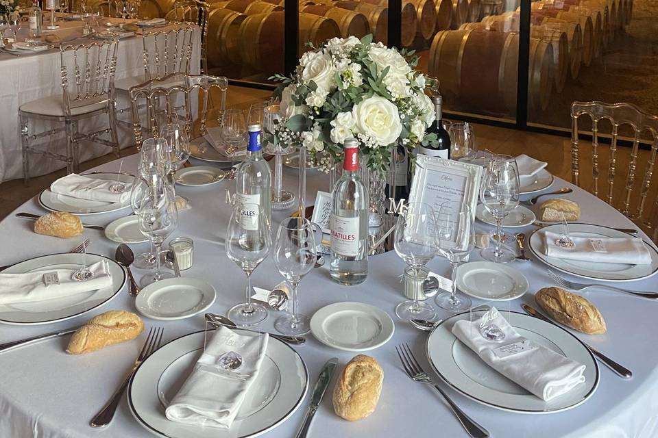 Tables dressées