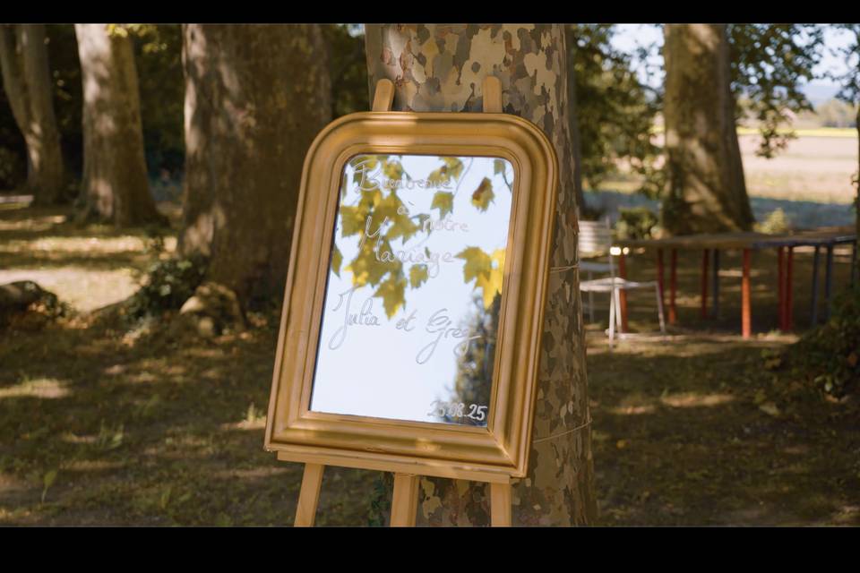 Tableau de bienvenue