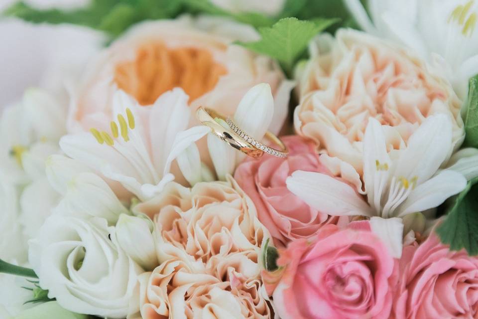 Alliances bouquet