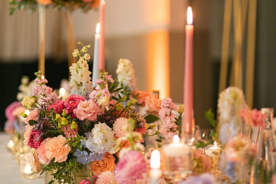 Fleurs et bougies