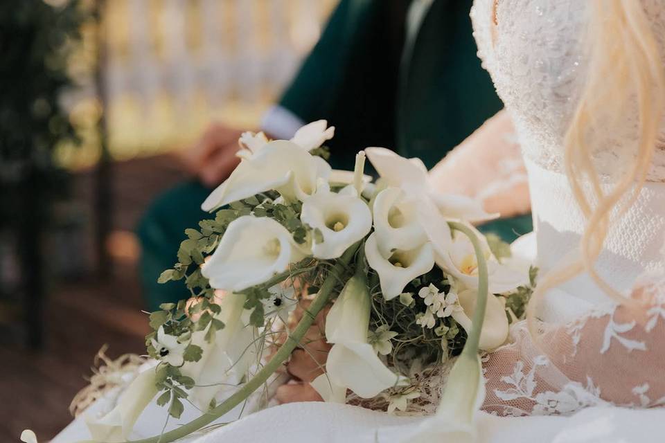 Bouquet de fleurs blanches