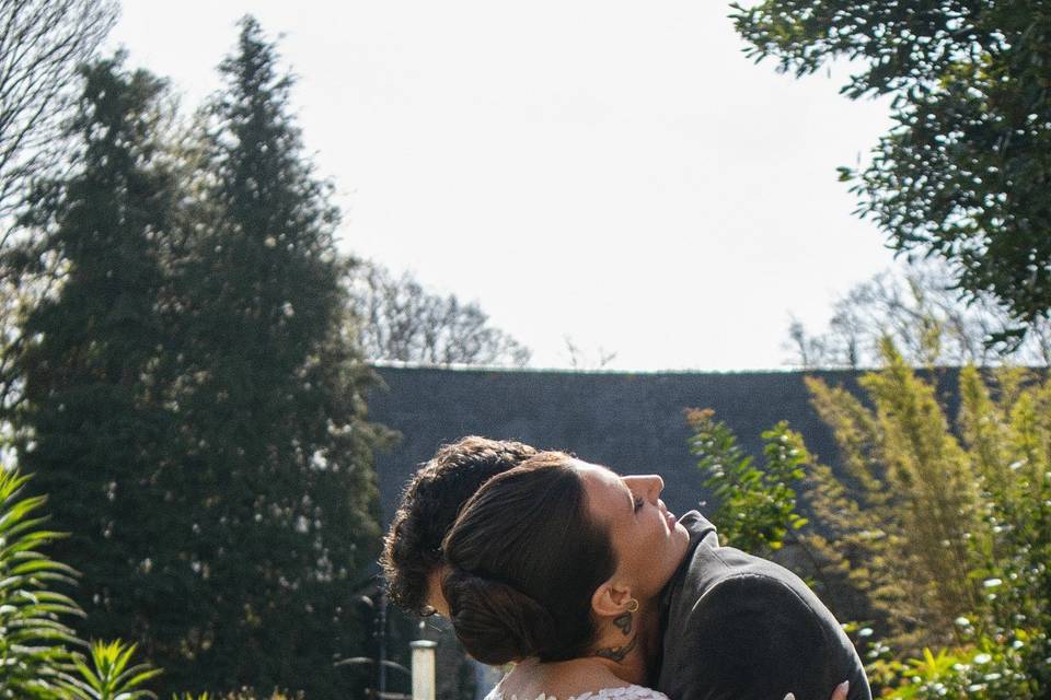 Shooting couple mariés