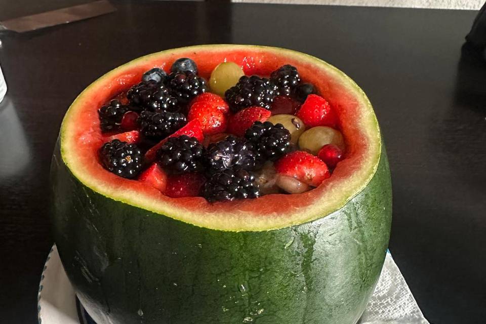 Fruits d'été en gelée