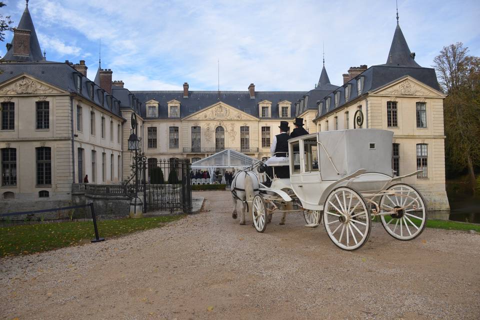 Entrèe en calèche