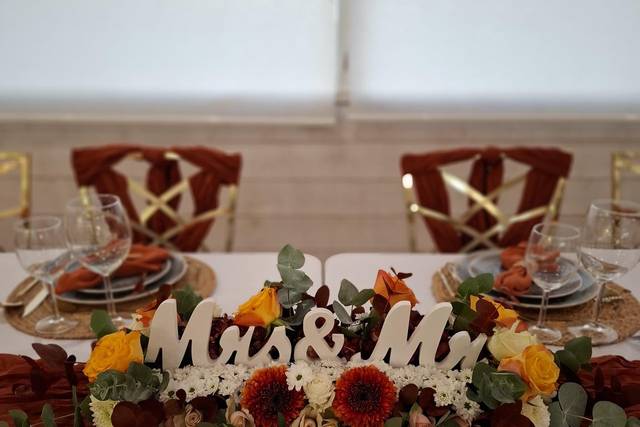 Centre table mariés