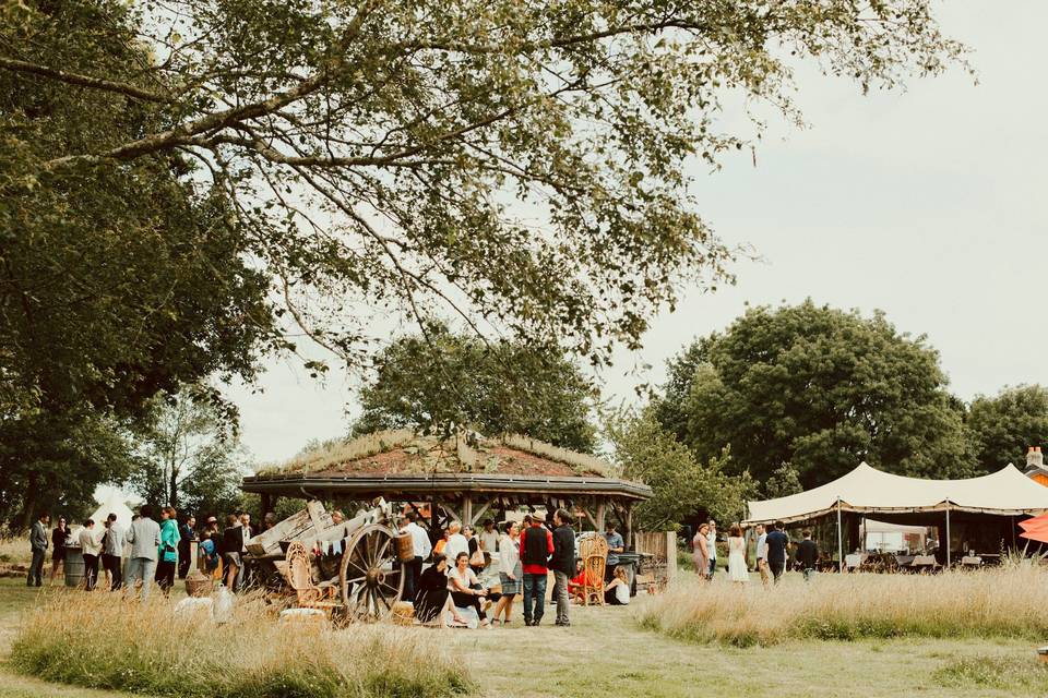 Kiosque végétalisé