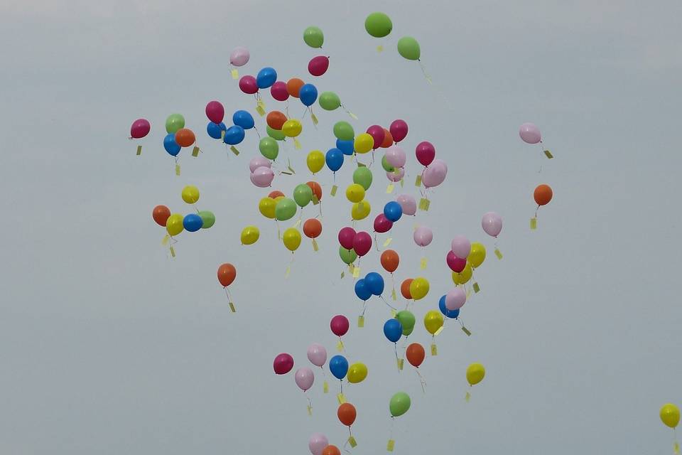 Lâcher de ballons biodégradable