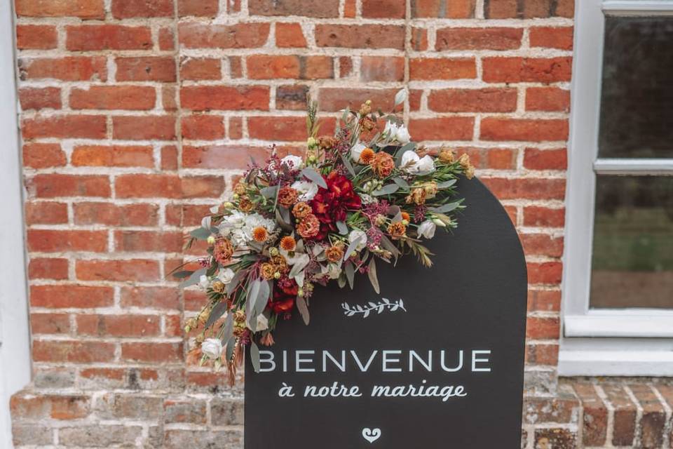 Panneau de bienvenue