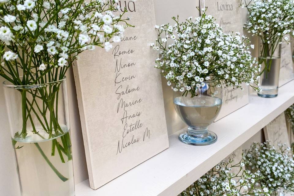 Plan de table mariage