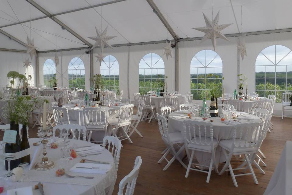 Mariage dans un vignoble