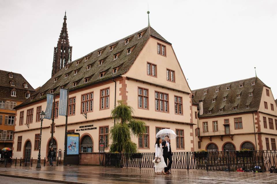 Séance couple dans Strasbourg