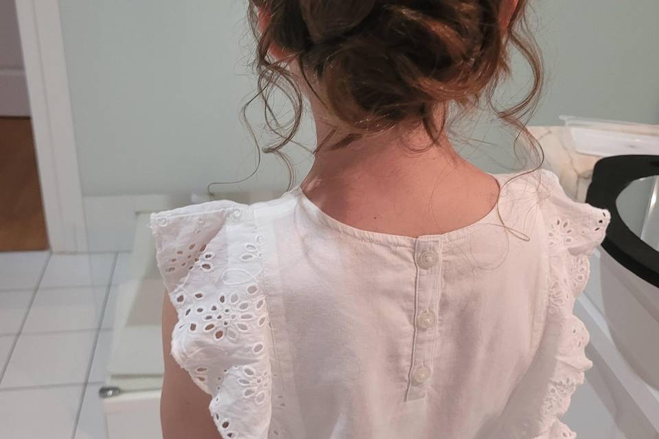 Coiffure demoiselle d'honneur