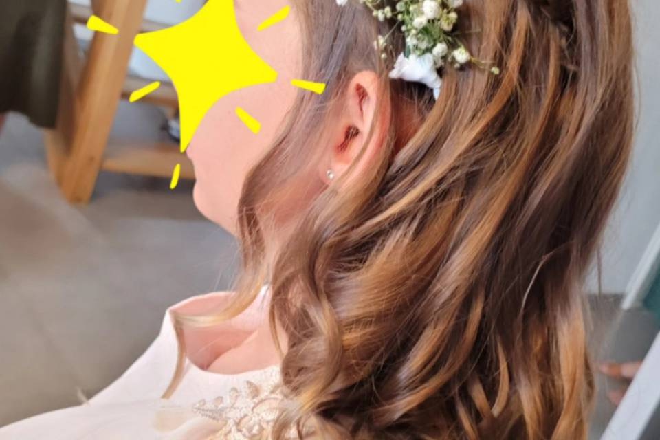 Coiffure demoiselle d'honneur